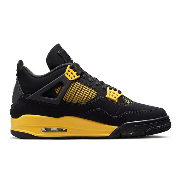 

2023 release 4 retro 4s thunder basketball shoes authentic black/tour yellow dh6927-017