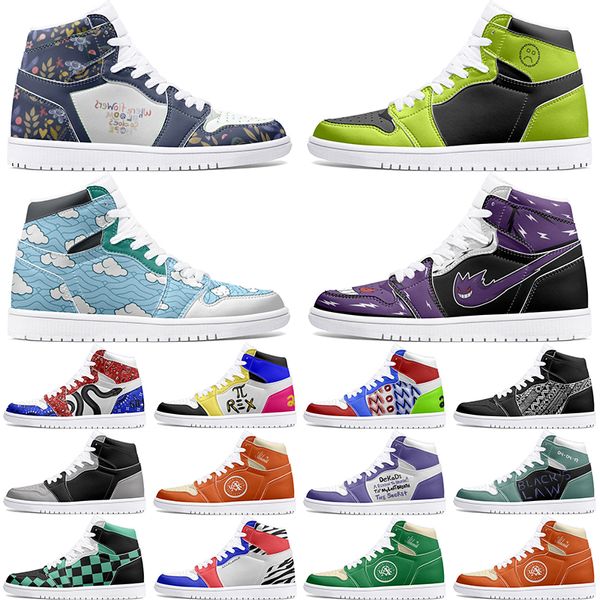

Customized winter Shoes 1s DIY shoes Basketball Shoes damping males 1 Women Anime Customized Character Trend Versatile Outdoor sneaker
