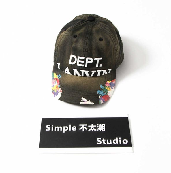 

ball caps hip hop graffiti hat casual lettering curved brim vintage baseball cap for men and women splash ink letters printing 30ess, Blue;gray