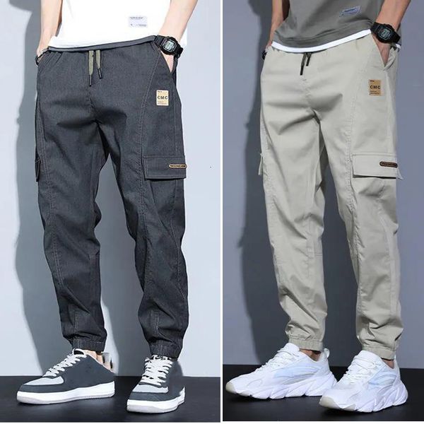 

men's pants casual pocket goods pants for men's street clothing outdoor tidal men's backroom pants large 230412, Black