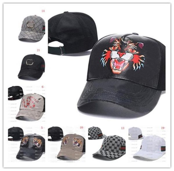 

2021 classic good design peaked caps snake tiger bee luxurys mens womens designers cat canvas men baseball fashion women sun hat h1757909, Blue;gray