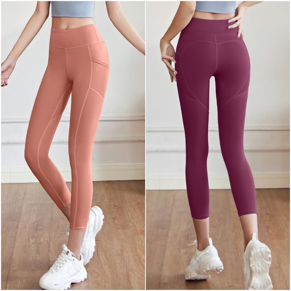 

ll-mt sportswear womens yoga outfit running slim leggings pant exercise high waist tights fitness wear girls elastic skinny gym breathable
