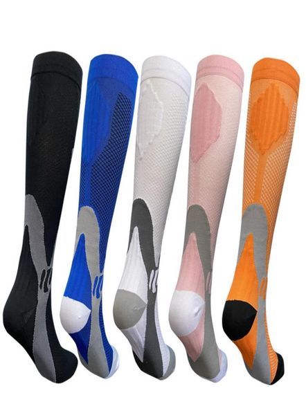 

running compression stockings socks men women sports socks marathon cycling football varicose veins6751790, Black