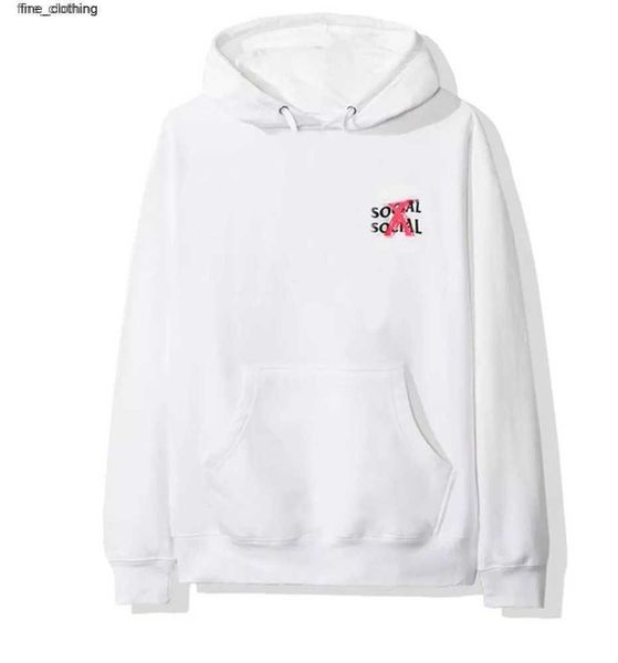 

2022 new hip hop brand hoodie cross powder plush loose pullover jacket77, Black