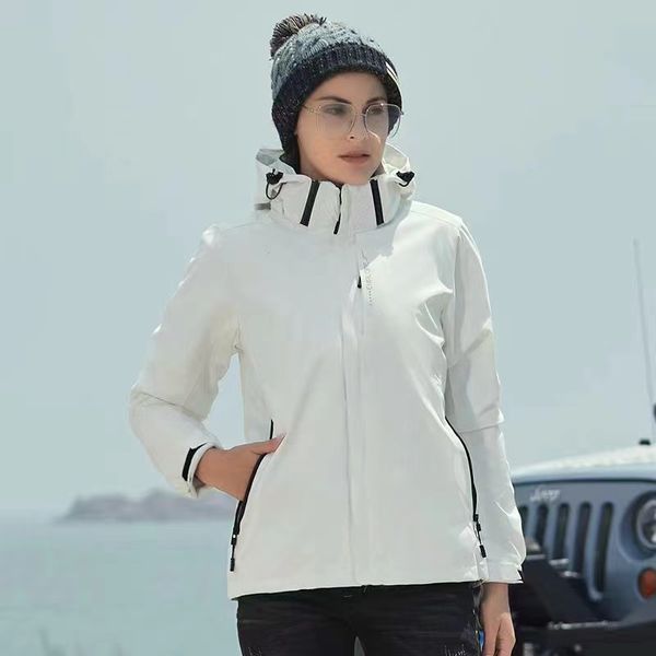 

designer tracksuit outdoor sports jacket hat detachable summer waterproof jacket autumn mountaineering windbreaker parka designer street tre, Black;brown