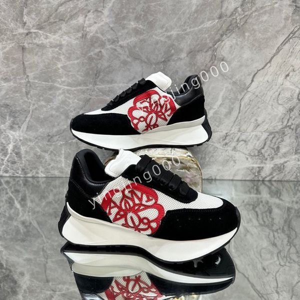 

womens designer sneakers brand sneakers designer trainers women man casual shoes real leather2023, Black