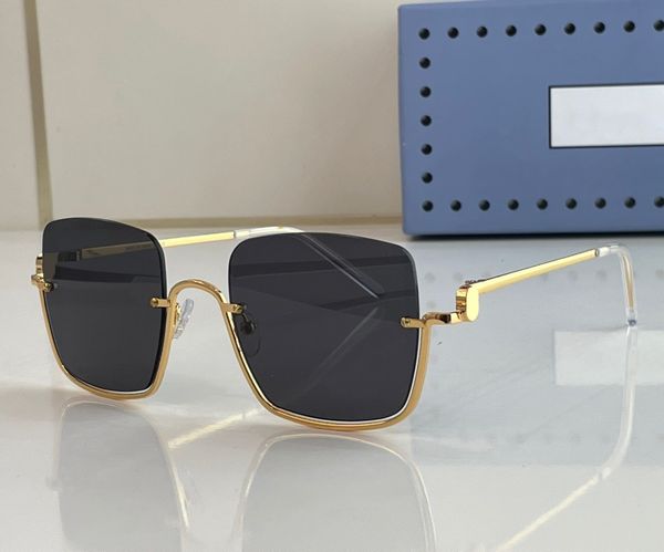 

fashion designer 1279 sunglasses for women classic vintage half frame metal square shape glasses outdoor star same trendy versatile style uv, White;black