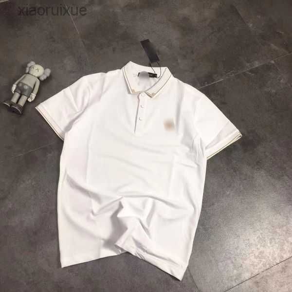 

men's polos summer polo shirt polo neck short sleeve t-shirt large men's clothing fashion label high-end business casual half coll, White;black