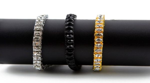 

fashion brand hq designers bracelets men iced out 1 row rhinestones bracelet men hip hop style clear simulated diamond bangles2129239, Golden;silver