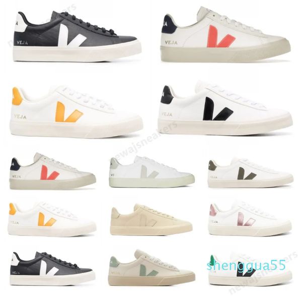

casual shoeswomens sneakers shoes men 's classic white fashion couples vegetarianism style original veja campo size 36-45, Black