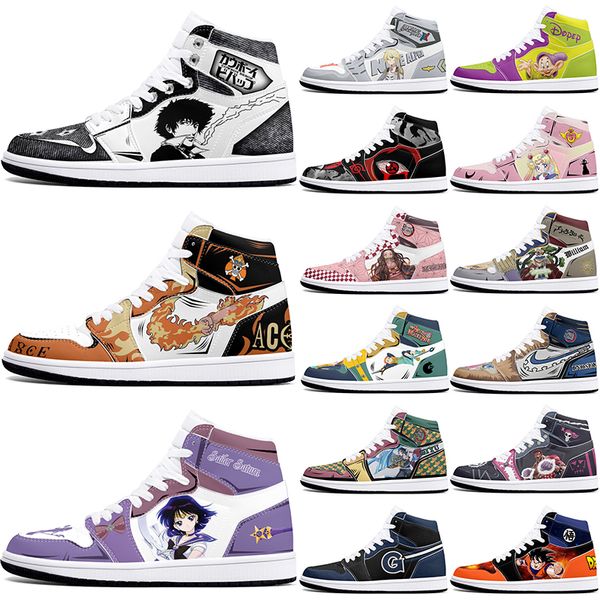

New diy classics customized shoes sports basketball shoes 1s men women antiskid anime customized figure sneakers 0001RAYH