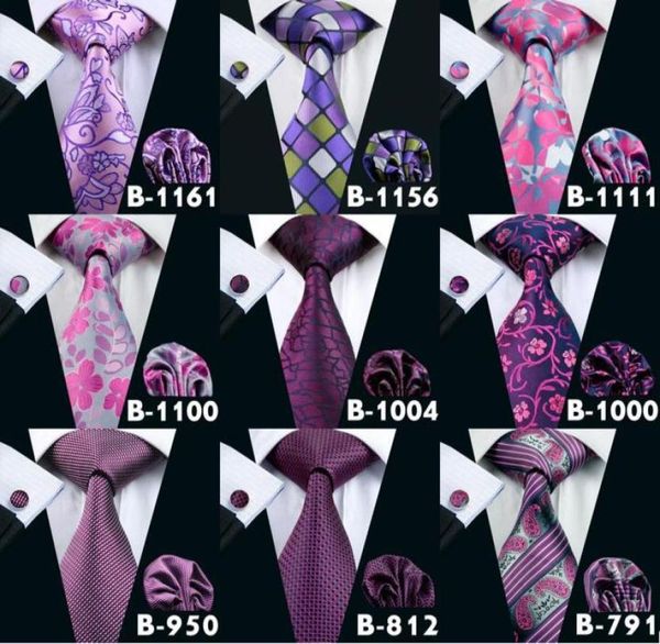 

fashion mens purple wedding active party ties men silk neck tie set include tie hanky cufflinks 5884144, Black;blue