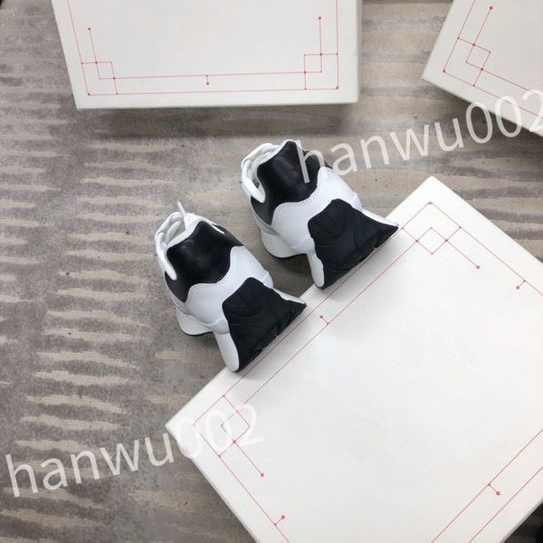 

new luxury designers shoes canvas sneakers fashion platform trainers calfskin sneaker rubber outsole casual shoe, Black