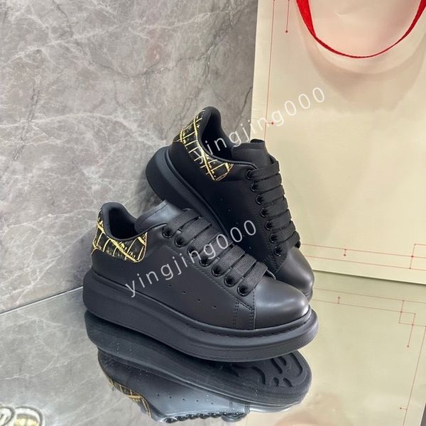 

r women mens sneakers womens casual shoes platform loafers trainers black leather shoe chunky round head sneaker2023