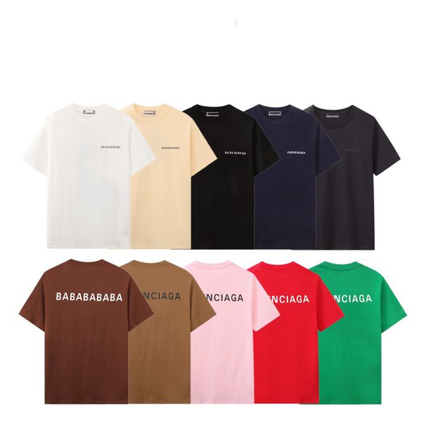 

men's t-shirts designer shirt fashion luxury short sleeve t-shirt round neck cotton letter classic short sleeve t-shirt couple models c, White;black