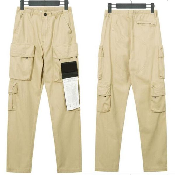 

men's pants men's stone tag multi pocket fashion casual pants 230412, Black