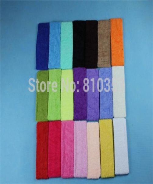 

whole10pcs cotton terry cloth sweatband flexible headband head hair sports yoga 5002119