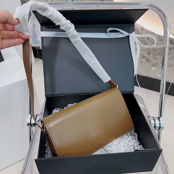 

new luxury designer cosmetic bag crossbody flap solid color durable handbag adjustable belts one shoulder bags women's elegant luxury c