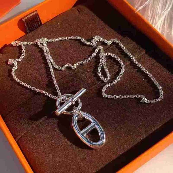 

luxury designer necklaces for women s925 sterling silver fashion necklace high-end simple collarbone chain