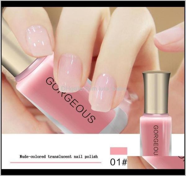 

nail polish subtransparent jelly translucent varnish quick dry clear lacquer 10ml candy nude color environmental protection n2jmx 1086184