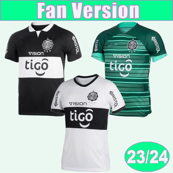 

23 24 olimpia 120 anos mens soccer jerseys asuncion paraguay league r.ortiz w.gonzalez d.gonzalez s.otalvaro home away 3rd football shirts, Black;yellow