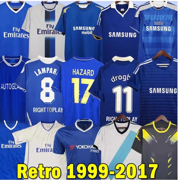 

cfc 1999 retro soccer jerseys lampard torres drogba 01 03 05 06 07 08 football shirts camiseta wise finals 2011 12 14 15 17 terry robben gul, Black;yellow