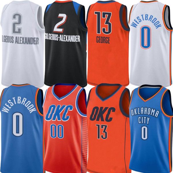 

men basketball jersey chet 7 holmgren 3 josh giddey shai 2 gilgeous alexander russell westbrook 0 pokusevski 17 jaylen williams 8 darius lug, Black;red