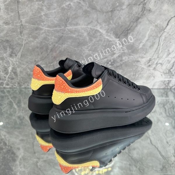 

new designer men sneakers women mens casual shoes platform loafers trainers black leather shoes chunky round head sneaker