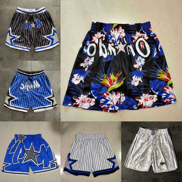 

orlando''magic''men throwback basketball shorts pocket, Black