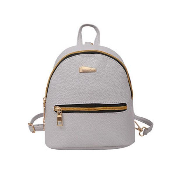 

new casual pu school bags fashion premium leather backpack for woman