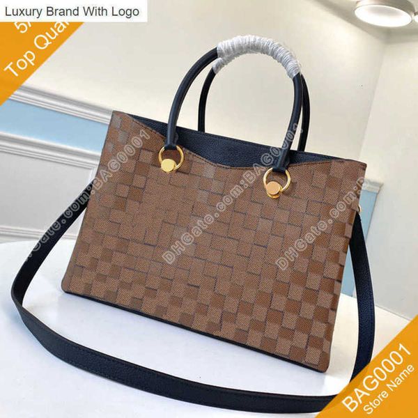 

bag handbags totes 5a grid hand bag crossbody canvas fashionable elegance shoulder bags pockets b122 (40050 -) xazt, Black