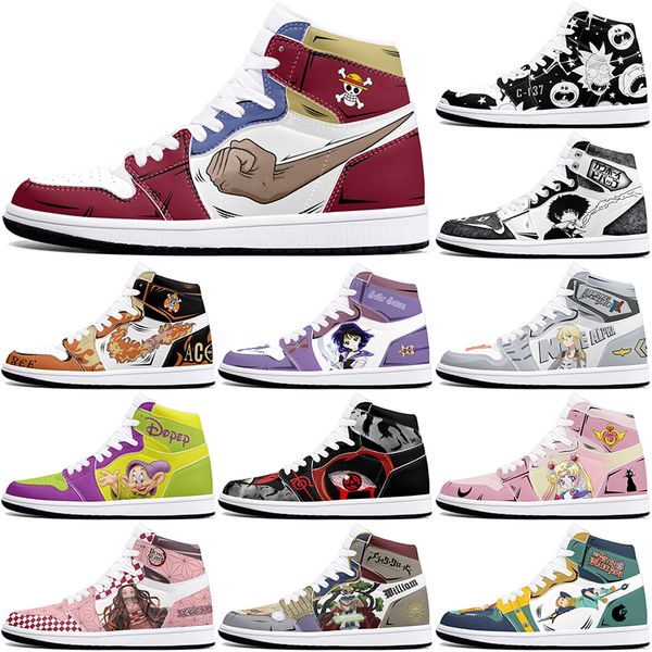 

New diy classics customized shoes sports basketball shoes 1s men women antiskid anime fashion cool customized figure sneakers 0001XVLF