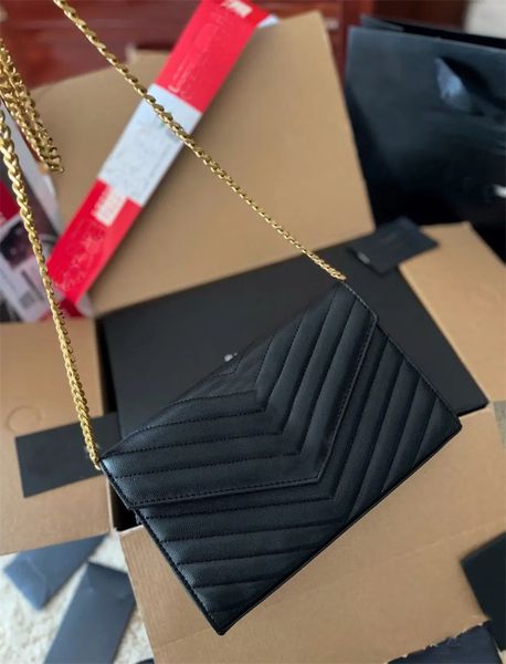 

quilted shoulder bag classical caviar leather bags designer women solid color square cover borse ladies casual trendy smooth leather bag bla