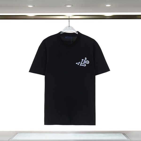 

men's t-shirts designer summer t shirt man wotshirts designer with letters print short sleeves shirts men loose 100% cotton man tees, White;black