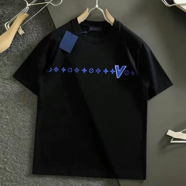 

22ss designers t shirt summer europe paris polos american stars fashion mens tshirts star satin cotton casual t-shirt women mans tees black, White;black