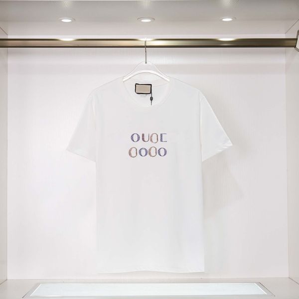 

fashion mens t shirts women designers t-shirts tees apparel man s casual chest letter shirt luxurys clothing polos sleeve clothes tshirts, White;black