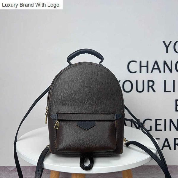 

bag handbags backpack style high imitation designer composite bag palm springs 17cm genuine leather school backpack zl001 t9qq, Black