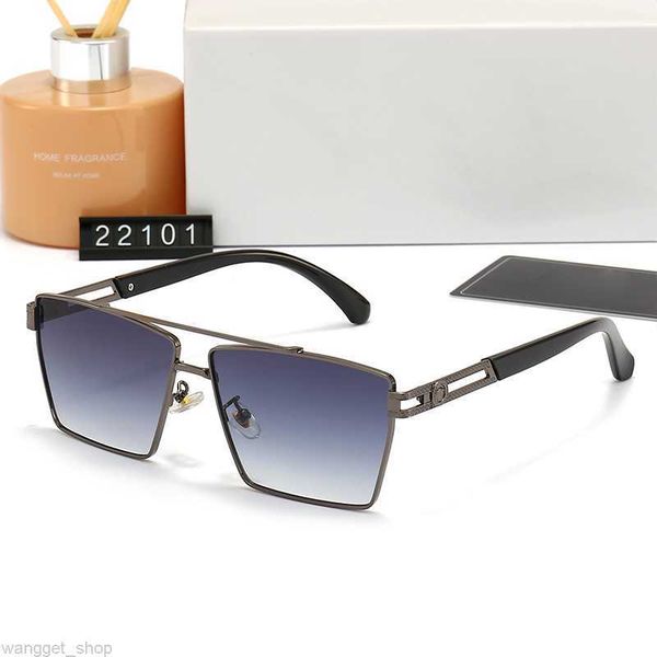 

black frame fashion eyewear mens sunglasses vintage square gradient blue mirror brown designer eyeglass gun grey driving uv400 with original, White;black