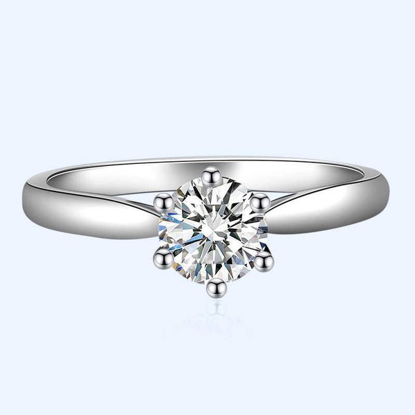 

band rings luxury female small lab diamond ring promise real 925 sterling silver engagement ring vintage solitaire wedding rings for women a