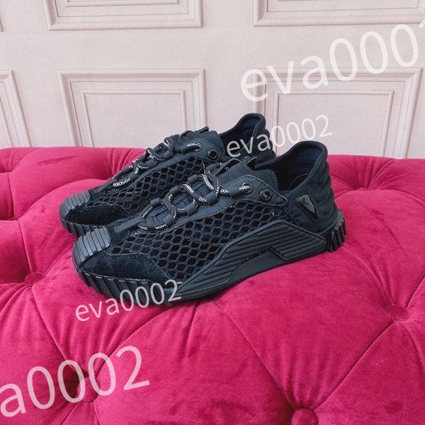 

2023 luxury designer men casual shoes fashion genuine leather high lace up trainers sneakers men, Black