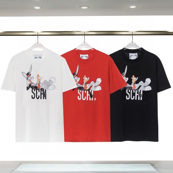 

italy short sleeve t shirt brands letter graphic print black white leisure mens womans fashion durable quality couple coach designer clothin, White;black