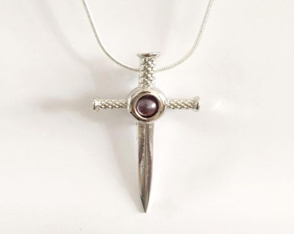 

18kgp cross sword cage lockets diy can open and hold 8mm pearl gem bead pendant fitting charms3182215, Silver