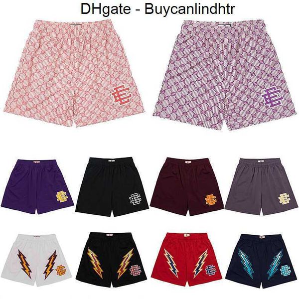 

2022 eric emanuel ee basic shorts mens womens designers fitness shorts mesh breathable beach pants sports series basketball pant new york w6, White;black