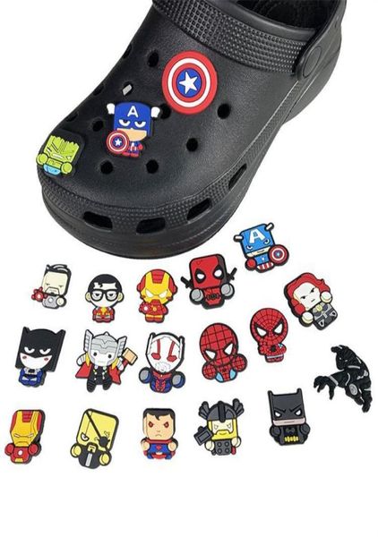 

anime charms whole childhood memories super hero captain funny gift cartoon croc charms shoe accessories pvc decoration buckle5688181, Blue