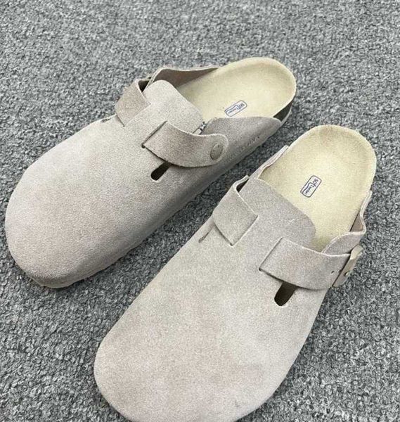 

man slippers birkens boston soft footbed sandals fashion women winter slipper33633, Black