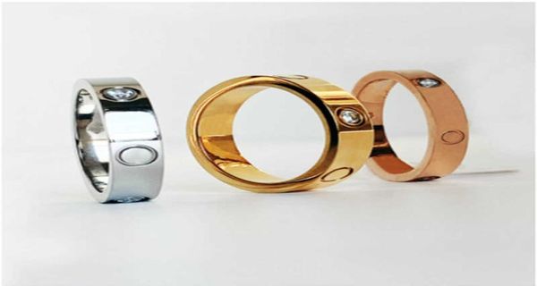 

designer design band rings stainless steel diamond rings men and women party wedding valentine039s day gifts engag7932300, Silver