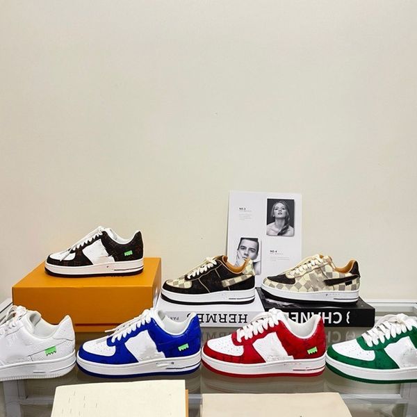 

designer trainer sneaker virgil casual shoes 2023 calfskin leather abloh black white green red blue leather overlays platform low sneakers s