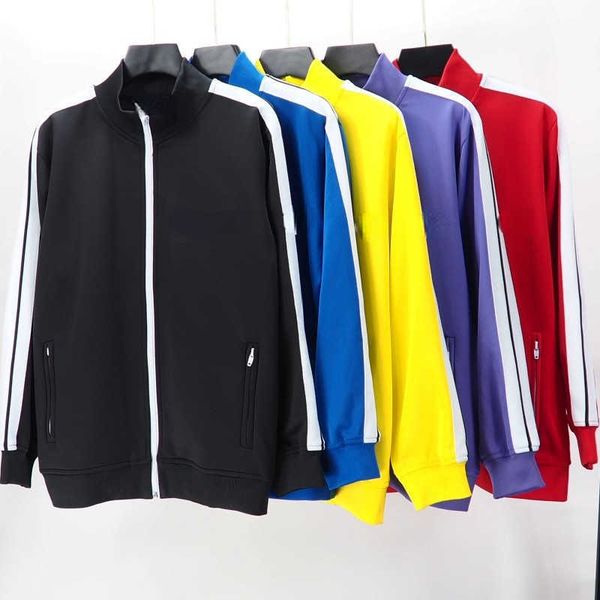 

baseball jacket sweatshirt designer palm men women zipper cardigan thin casual shirts mens tracksuits coat yqgo, Black;brown