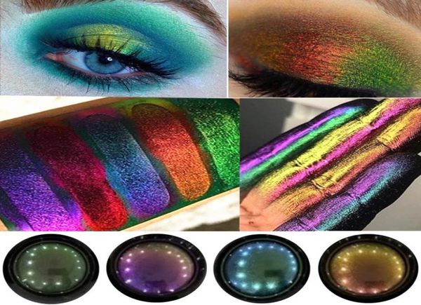 

disposable eyeshadow single glitter eye shadow palette highlighter pigment shimmer optical chameleon diamond gloss shining eye sha6537056