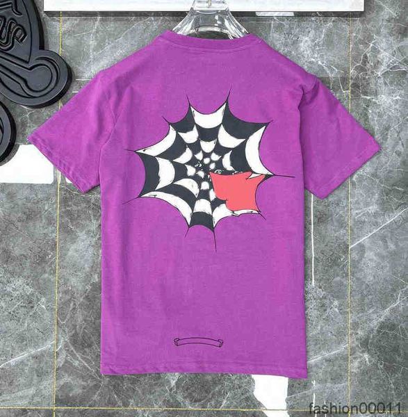 

men's luxury heart brand t shirts ch man t-shirt chromes summer fashion women cross sanskrit tees letter designer tshirts boy loose rou, White;black